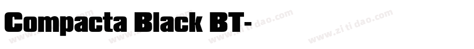 Compacta Black BT字体转换
